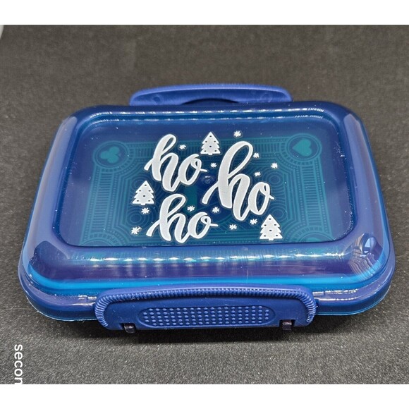 Christmas HO HO HO Santa Themed Playing Cards In Decorated Storage Box - Picture 2 of 4